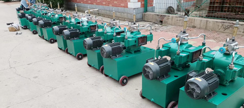 饒陽鴻源機械廠家各種型號的電動試壓泵的介紹